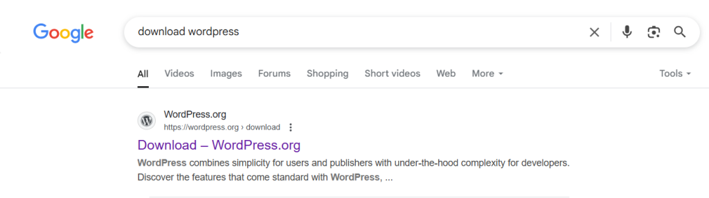 Install WordPress