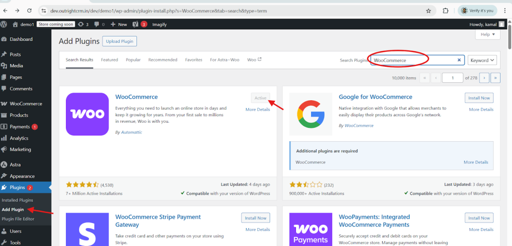 Installation of Plugin