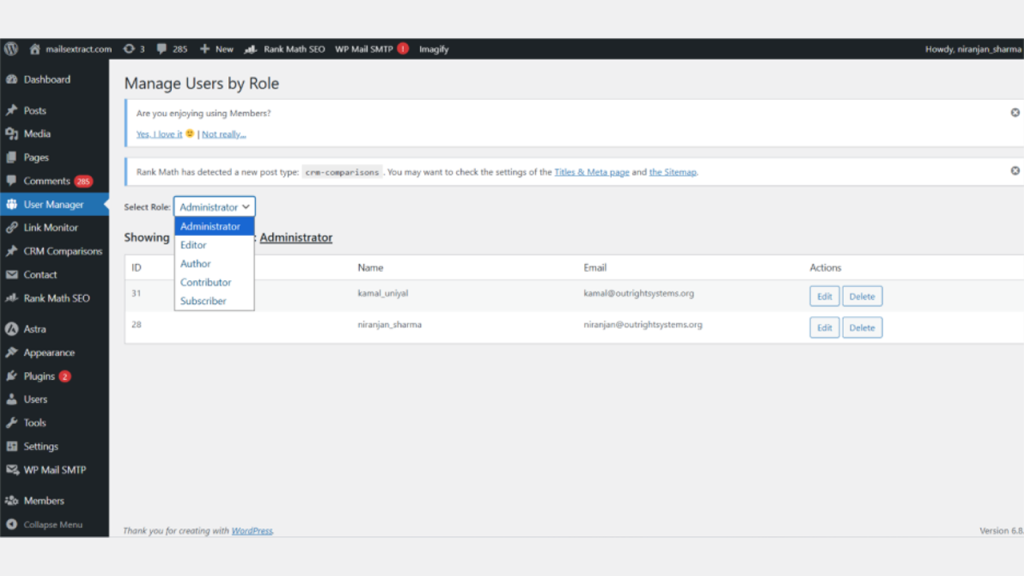 WordPress User Roles