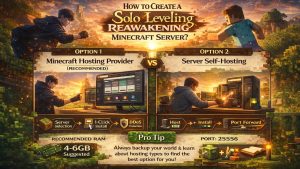 How to Create a Solo Leveling Reawakening Minecraft Server?