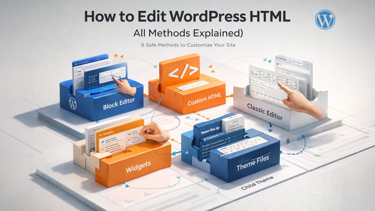 How to Edit WordPress HTML - Step-by-Step Guide | WP-1Click