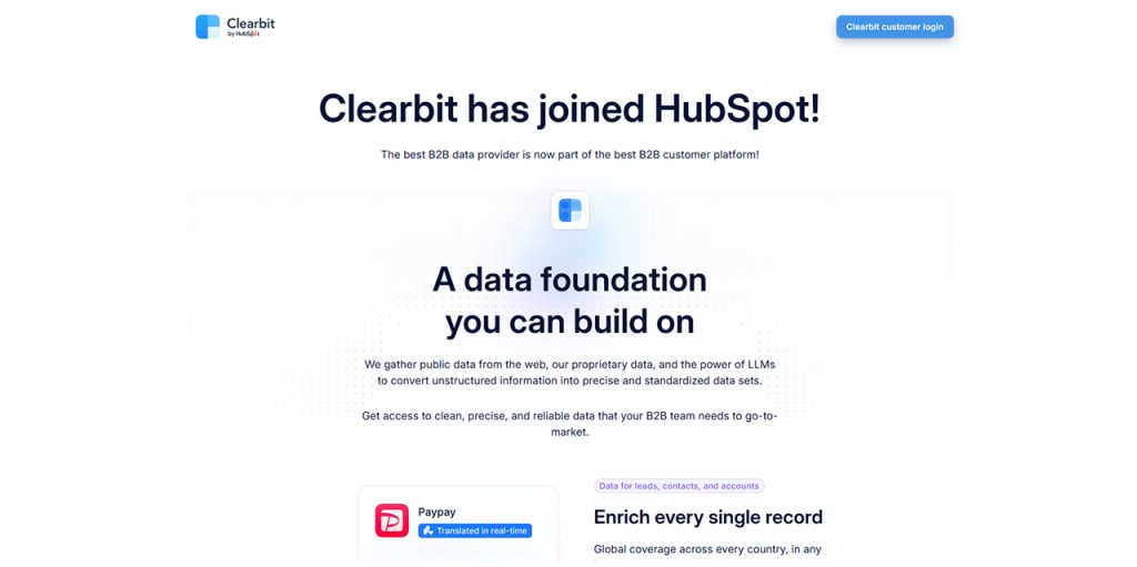 Clearbit Connect