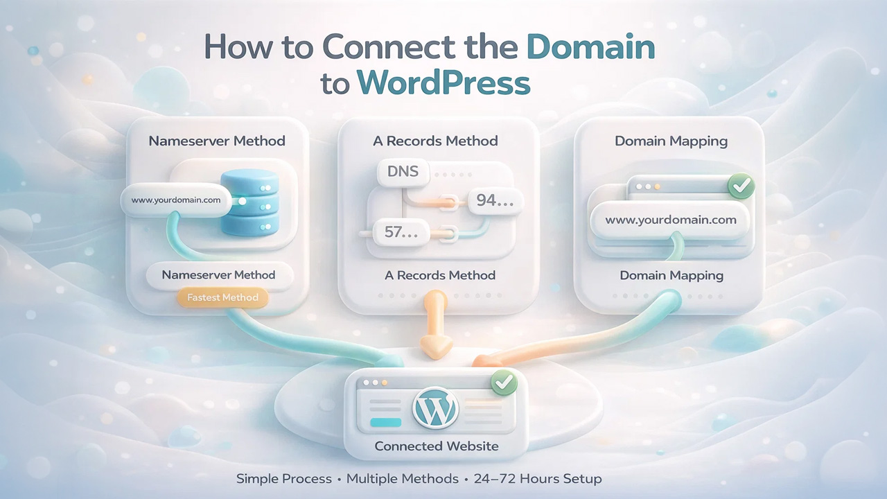 How to Connect a Domain to a WordPress Website | WP-1Click
