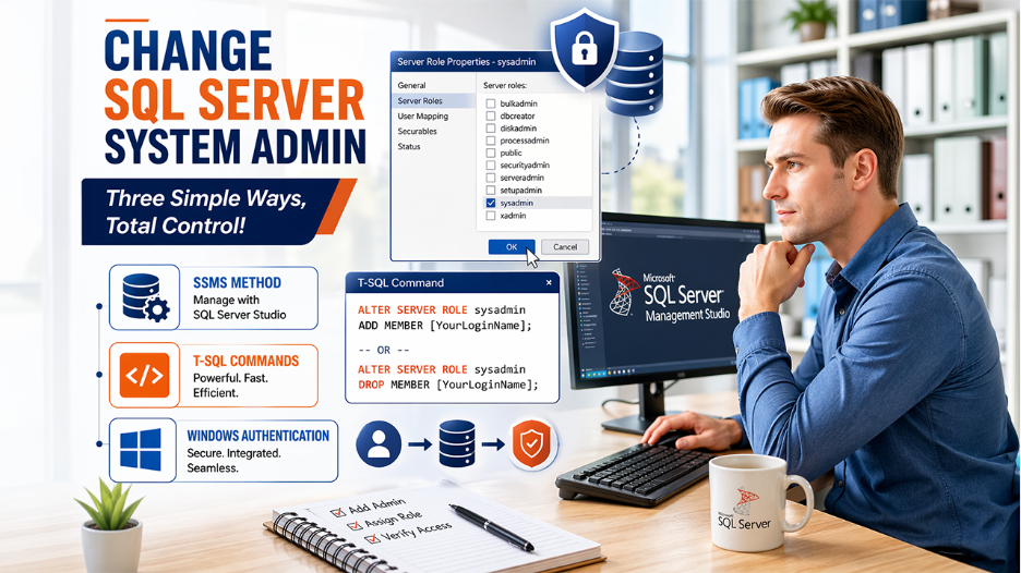 Methods to Change SQL Server System Admin 