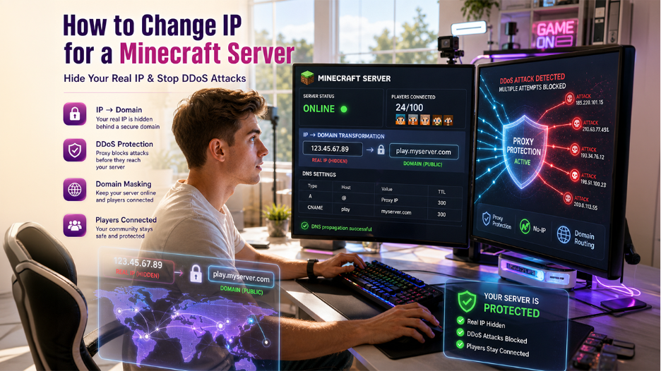 How to Change IP for a Minecraft Server