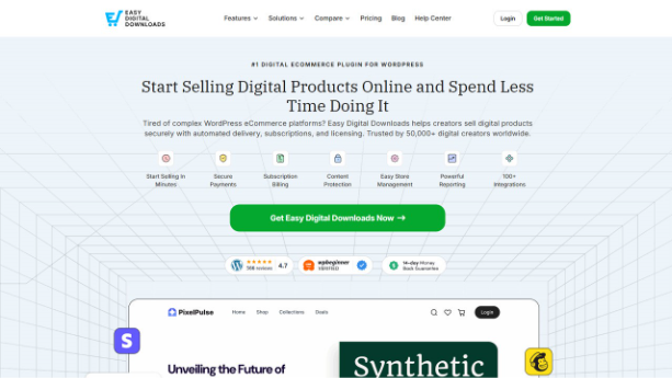 Easy Digital Downloads (EDD): Best for Selling Digital Products