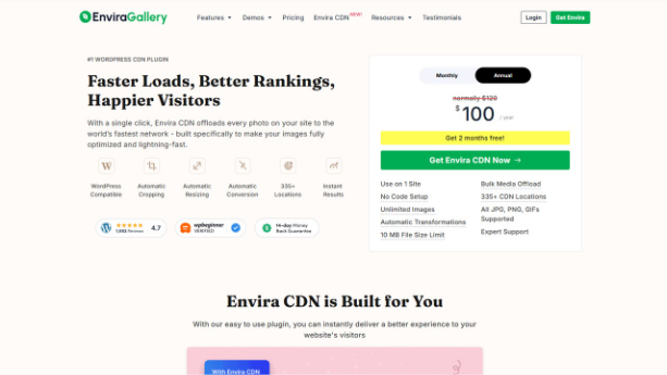 Envira CDN WordPress CDN Plugin