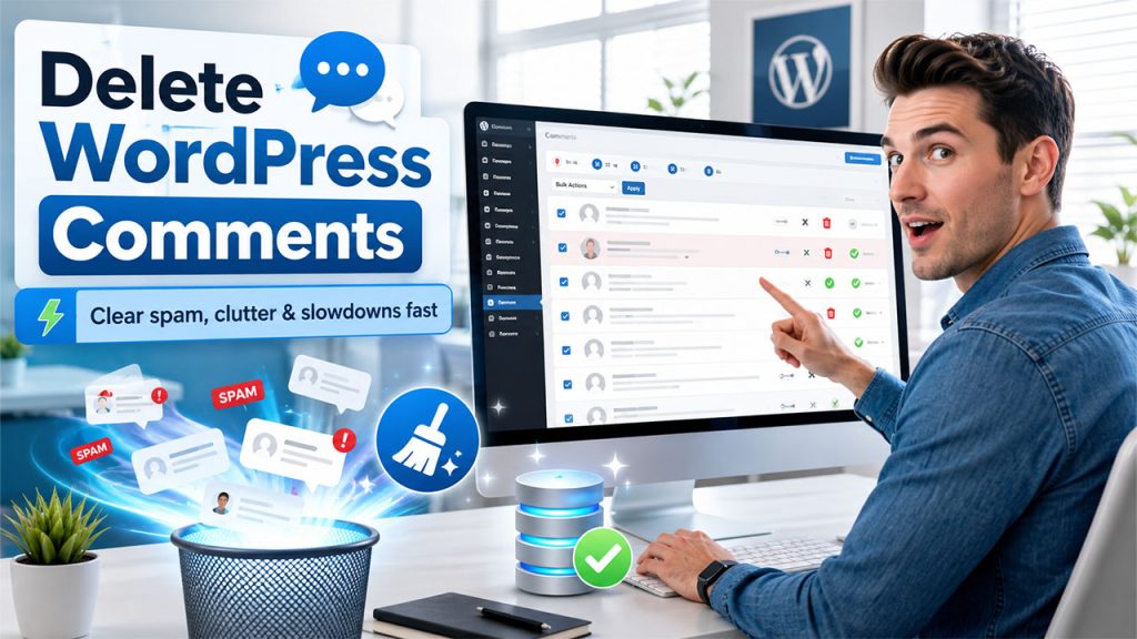 How to Delete WordPress Comments (Single, Bulk, Spam & All Comments Guide) 2026