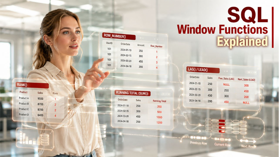SQL Window Functions Explained: Syntax, Examples & Best Practices 