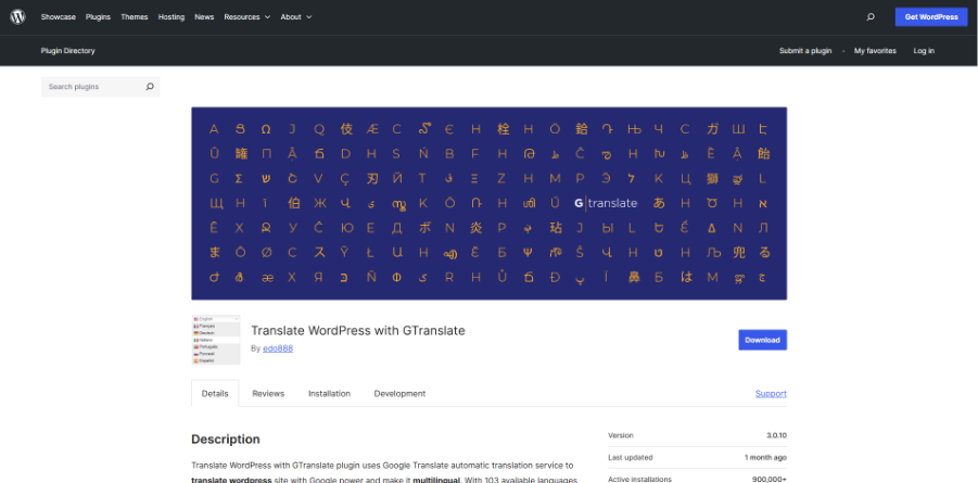 Translate WordPress with GTranslate