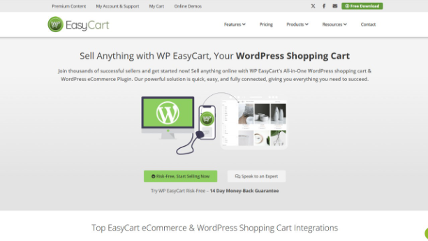 WP Easy Cart Best Beginner-Friendly WordPress Ecommerce Plugin