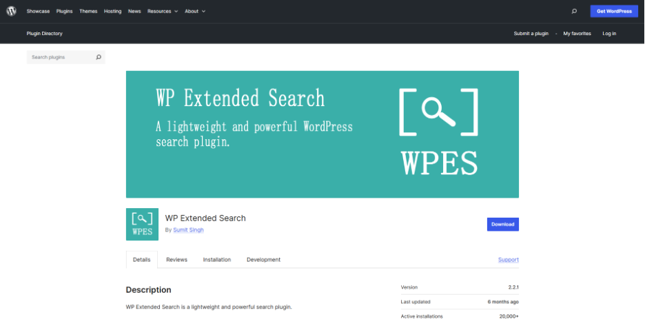 WP Extended Search