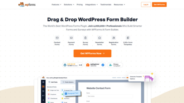 WPForms for WordPress Survey Plugins
