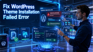 WordPress theme installation failed