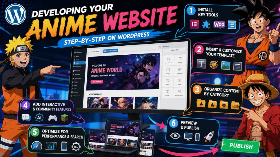 Developing Your Anime Website Step-by-Step on WordPress