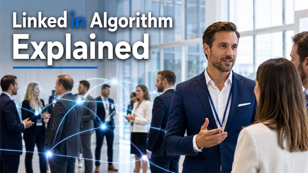 LinkedIn algorithm influencing post visibility, engagement, and content reach on the platform