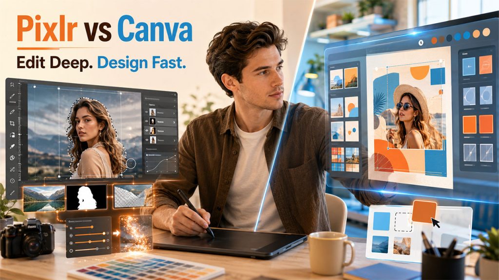 Pixlr vs Canva Core Feature Comparison