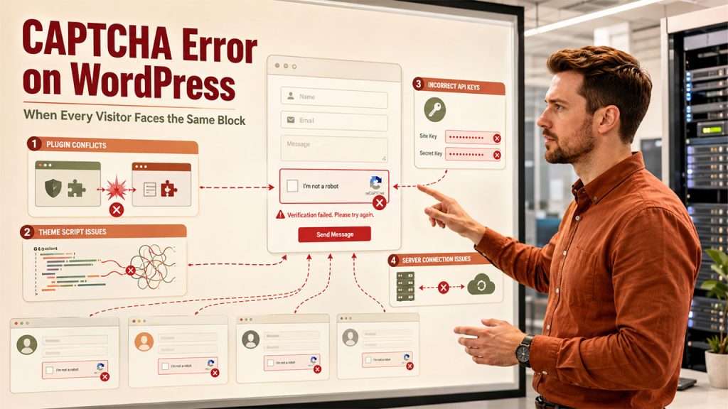 Problem Is in Your Website - CAPTCHA Challenge Response
