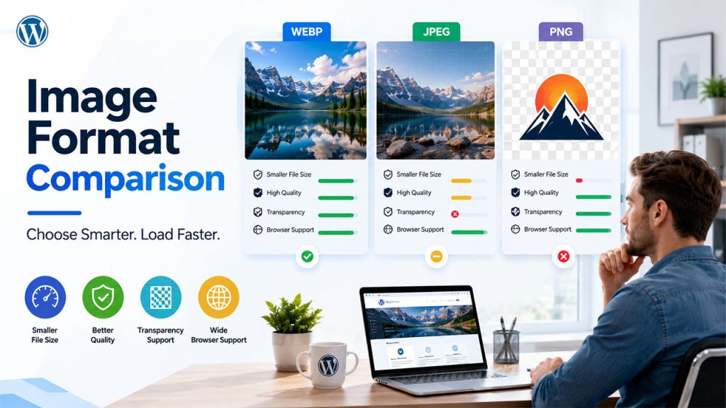 WebP vs JPEG vs PNG Feature Comparison