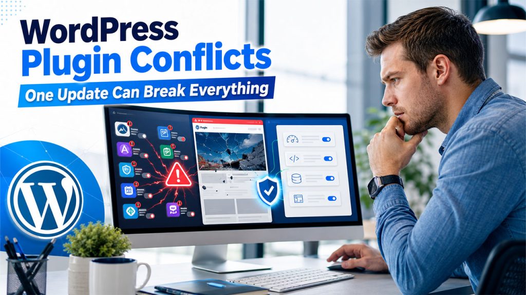 WordPress plugin update causing website conflicts and highlighting the need for custom WordPress development