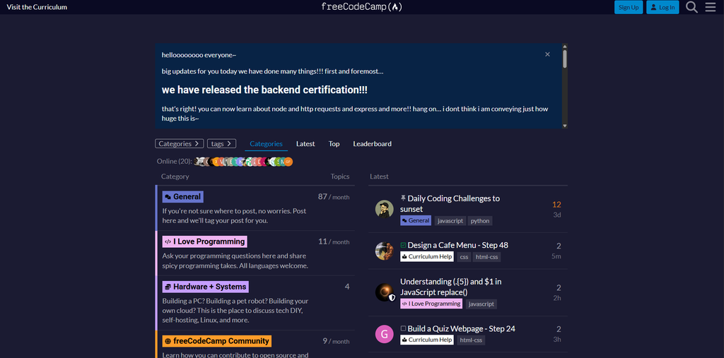 FreeCodeCamp Forum