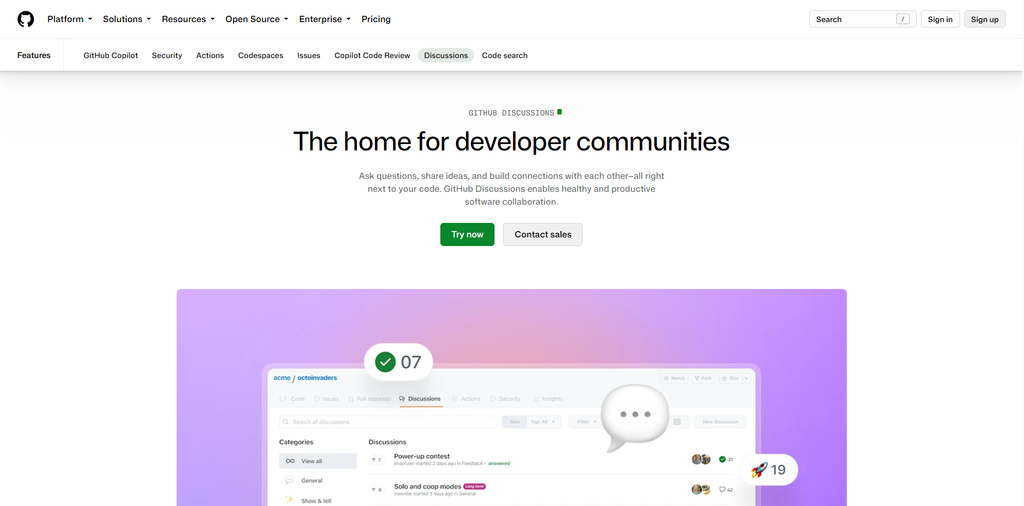 GitHub Discussions