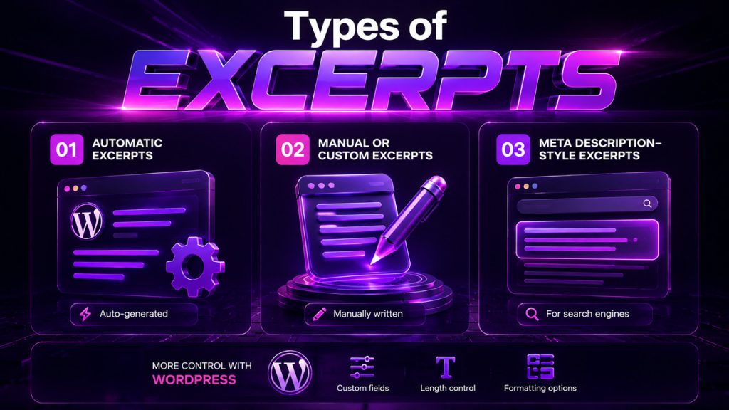 Types of Excerpts