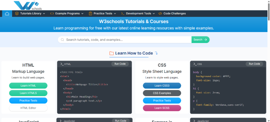 W3Schools.com vs Similar Resources