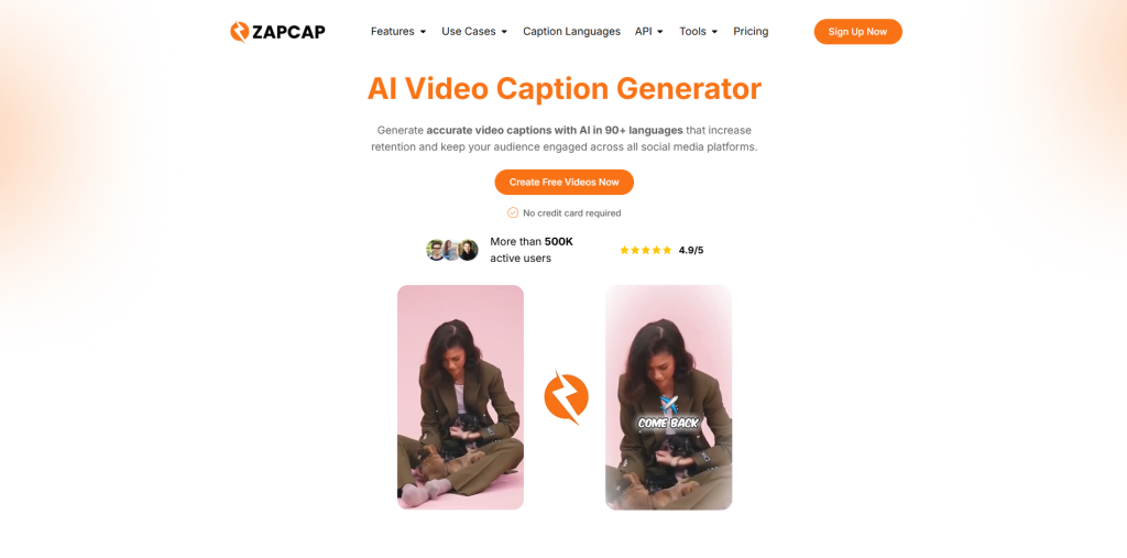 ZapCap developer-friendly API for multilingual AI video captioning