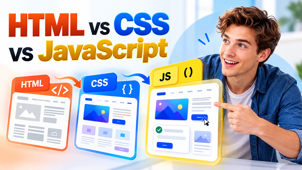 HTML vs CSS vs JavaScript What Should Beginners Learn First