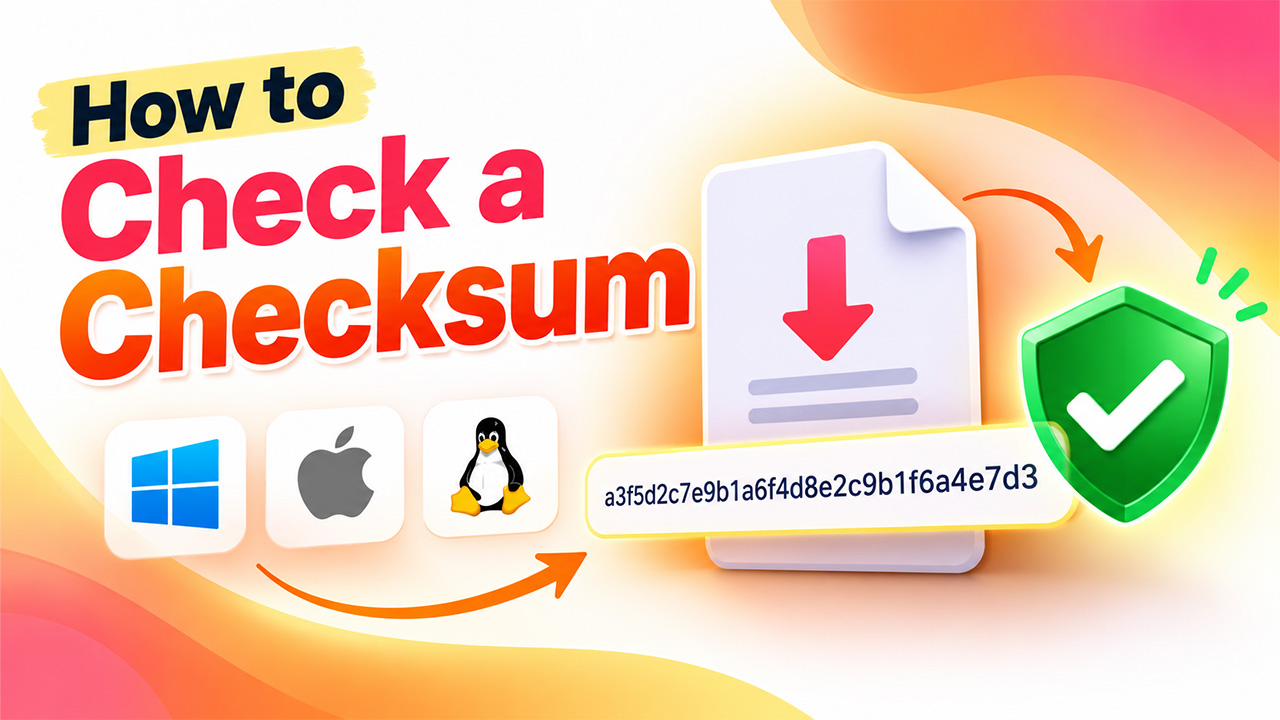 How to Check a Checksum Verify Files on Windows, Mac & Linux